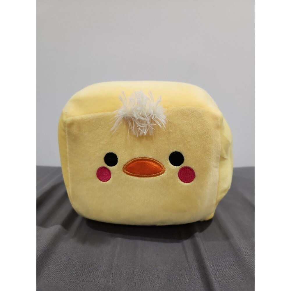 NEW, PLOOFS CUBE-IMALS PLUSHIE YELLOW CHICK PLUSH, 6" CUBE